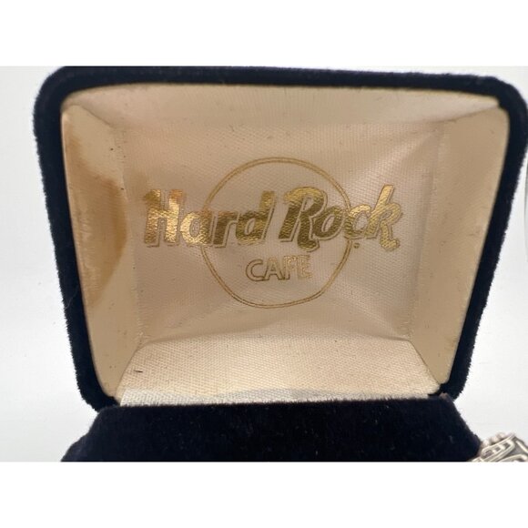 Hard Rock Cafe Sterling Silver Guitar Pin Brooch Nashville in Box - Picture 3 of 5